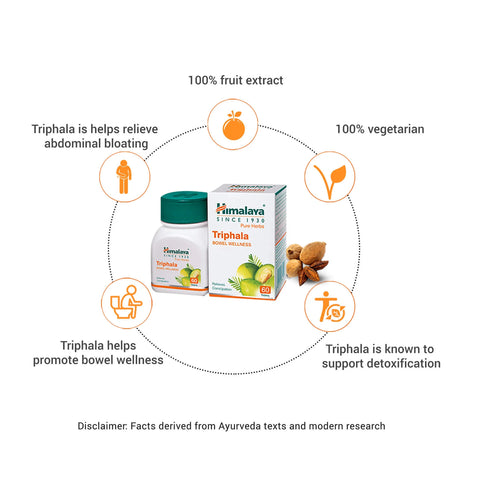 Himalaya Triphala Colon Cleanse Detox Constipation 60 Tablet