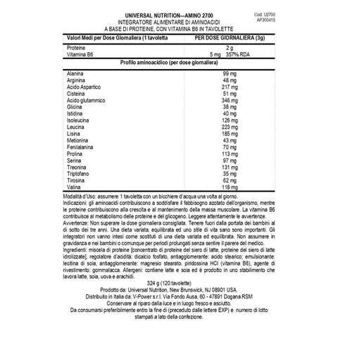 Universal Amino 2700 / 120 Tablet