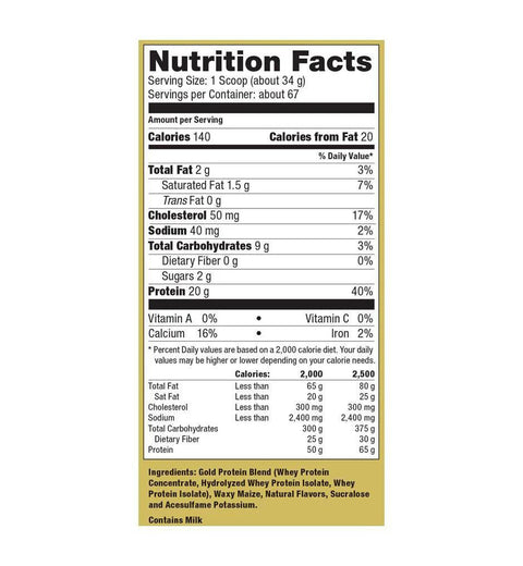 Ultimate Nutrition Whey Gold Protein 2,27 Kg