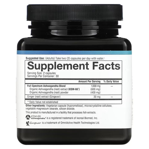 Youtheory Ashwagandha 60 Vegetarian Capsul