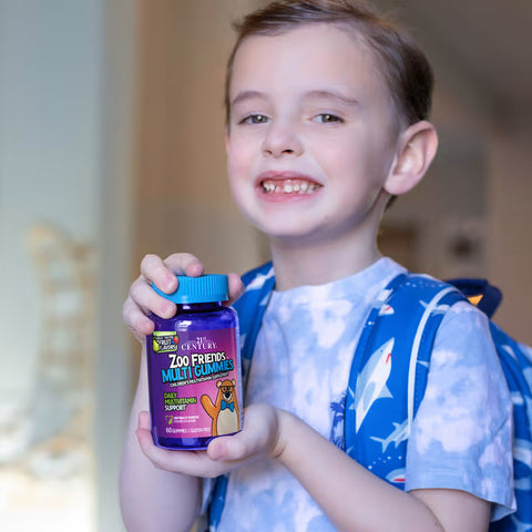 21st Century, Zoo Friends, Kids Vitamin Multi Gummies, Fruit, 60 Gummies (Çocuk vitamini +2 yaş )