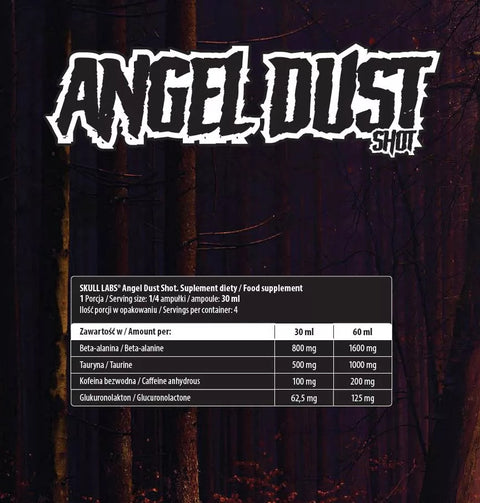 Skull Labs Angel Dust Shot Box Pump preworkout (24 x 120 ml) - 48 servis