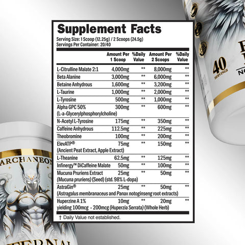 Archaneon Supplement Eternal Legacy Elite Nootropic PreWorkout 40 Servis