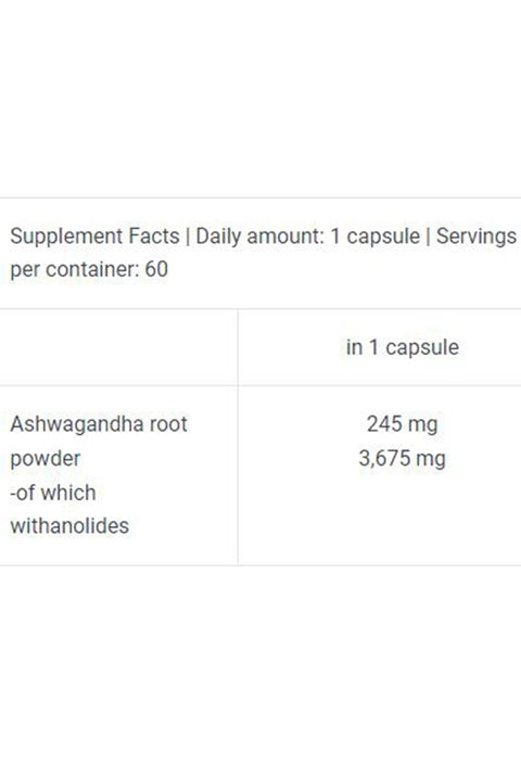 BiotechUSA Ashwagandha 60 Kapsül - Supplementhane