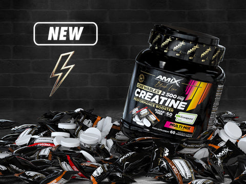 Amix Black Line Creatine Creapure 2500mg 60 Chewable Tabs Zero Sugar