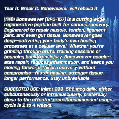 Grimlabs Boneweaver - BPC157 5mg & Bacteriostatic Water