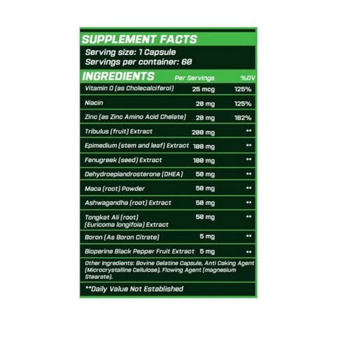 Grimlabs Testosterone Booster 60 Kapsül - Supplementhane
