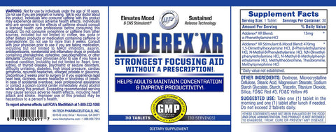 Hitech Adderex® Focus XR 30 Tablet