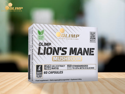 OLIMP Lion's Mane Mushroom Aslan yelesi mantarı 500 mg 60caps