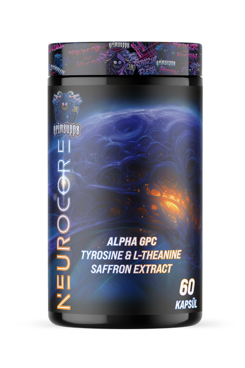 Grimlabs Neuro Core Nootropic Memory Alpha Gpc & Tirozin & Saffron & Theanine & Tyrosine 60 Kapsül