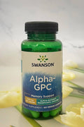 Swanson Vitamins Alpha GPC Phospholipids Choline Memory Support 300 mg 60 Veggie Caps