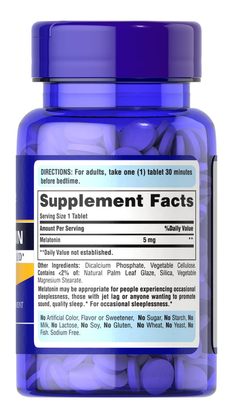 Puritan's Pride Melatonin 5 mg 120 Capsules