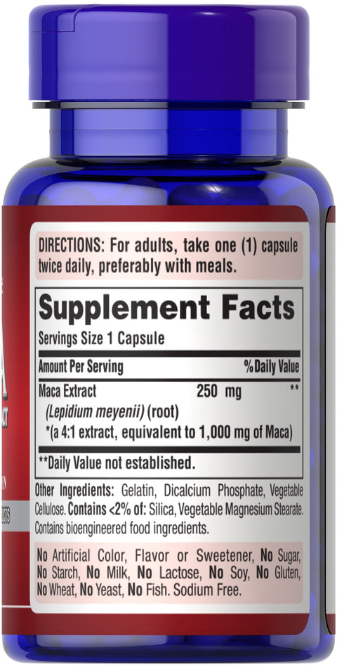 Puritan's Pride Maca 1000 mg Exotic Herb for Men 60 Caps