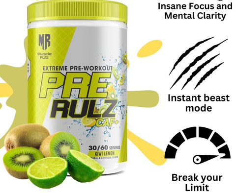 MUSCLE RULZ PRE RULZ PREWORKOUT+DMAE FOCUS