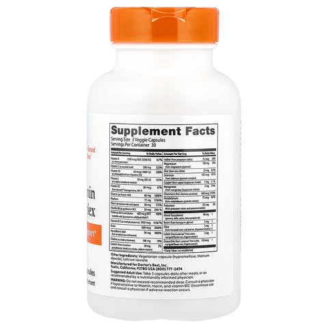 Doctor's Best MultiVitamin Mineral Complex 90 Veggie Capsules