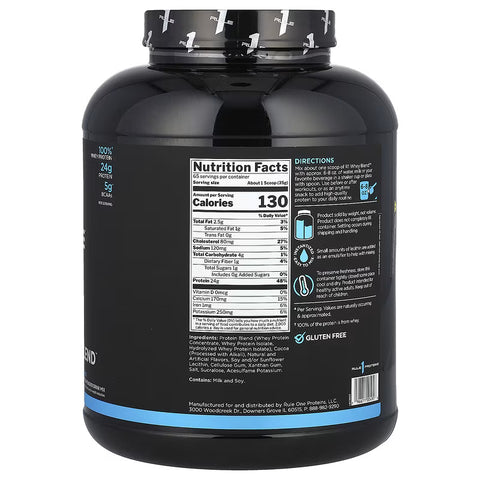Rule One Proteins, Whey Blend, Protein Powder 2,3 kg - ABD MENŞEİ