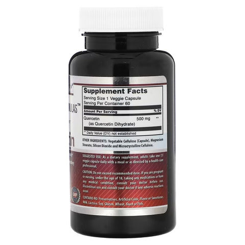 Amazing Nutrition, Quercetin, 500 mg, 60 Veggie Caps