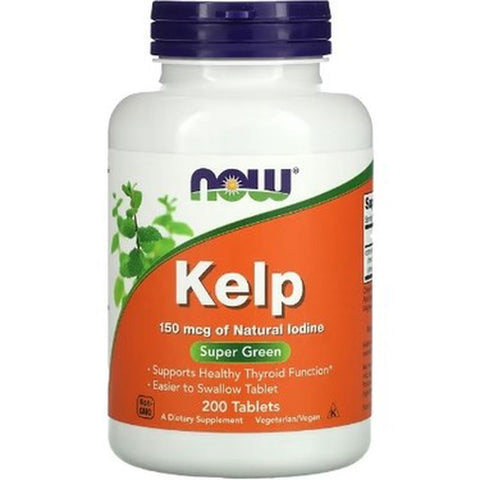 NOW Foods, Kelp, Super Greens (Yosun) 150 mcg, 200 Tablet