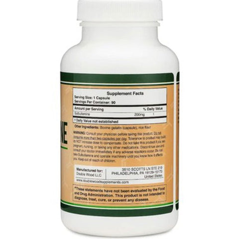 DOUBLE WOOD Sulbutiamine 90 Caps