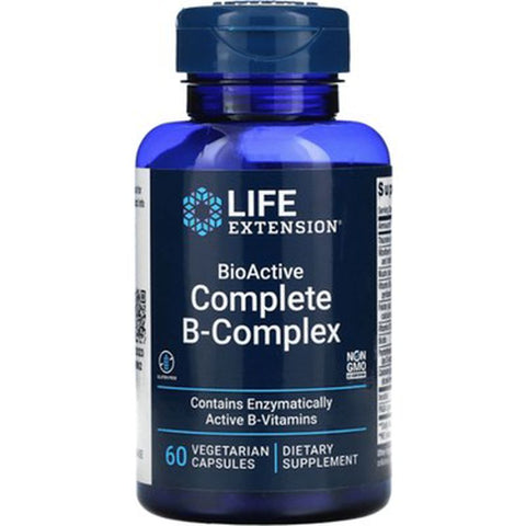 Life Extension BioActive Complete B Vitamin Complex 60 Vegetarian Capsules