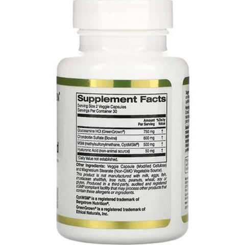 California Gold Nutrition, Glucosamine(Glukozamin) Chondroitin, MSM plus  60 Veggie Caps
