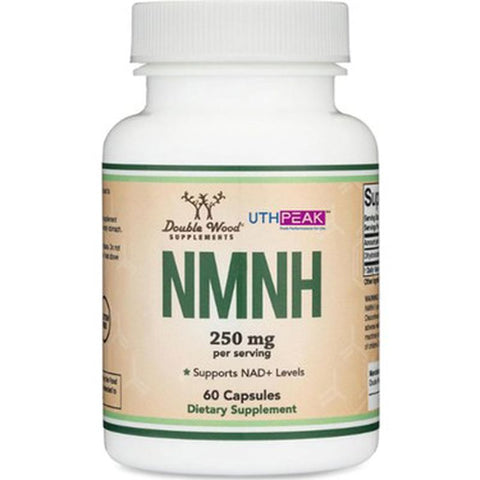 Double Wood NMNH (Nmn Supplement Alternative Supplement to Boost NAD+ Levels As We Age 250mg 60 Caps