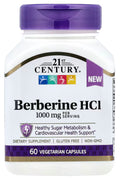 21st Century Berberine HCI Glucose Support 60 Vegetarian Capsules