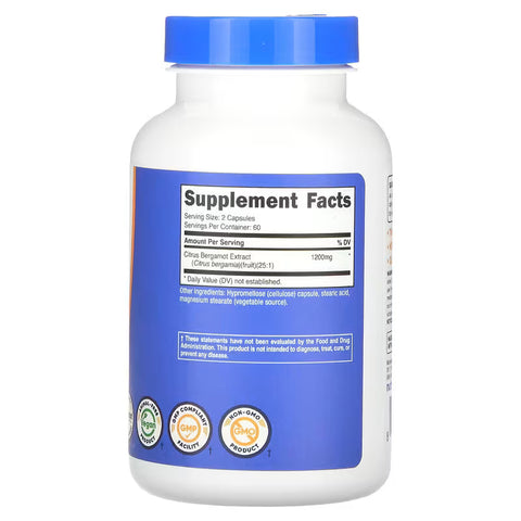 Nutricost Citrus Bergamot 120 Capsules