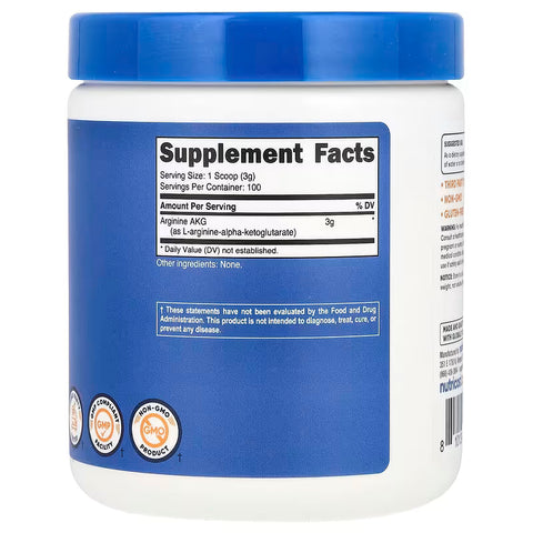 Nutricost Arginine AKG Nitric Oxid 300 g