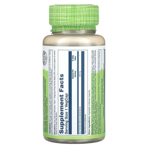 Solaray, True Herbs Saw Palmetto, 580 mg, 50 Vegan Caps