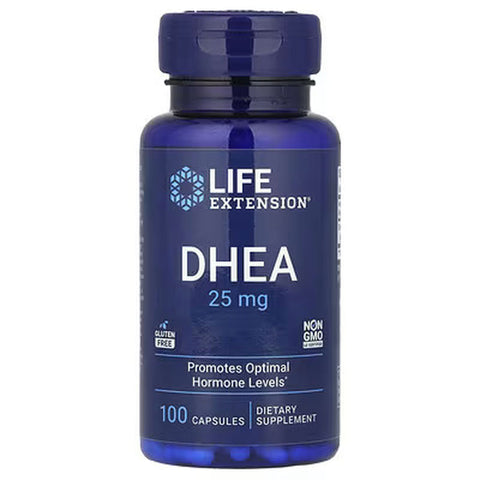 Life Extension DHEA 25 mg – Supplement for Hormone Balance, Immune Support, Sexual Health, Bone & Cardiovascular Health and Anti-Aging and Mood Support – Gluten-Free, Non-GMO – 100 Capsules