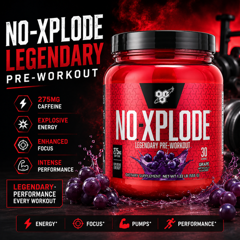 BSN N.O.-XPLODE Legendary Preworkout Grape 555 g