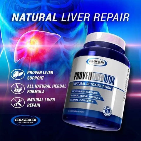 Gaspari Nutrition PROVEN LİVER DETOX (NAC+MİLK THİSTLE+ALPHA LİPOİC ACİD+B12) 60 Caps