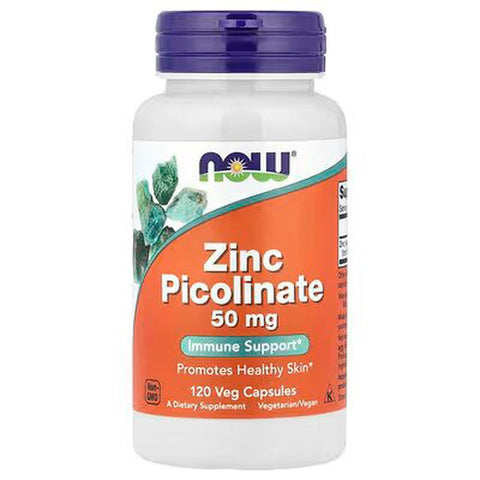 NOW Foods, Zinc(Çinko) Picolinate, 50 mg, 120 Veg Caps