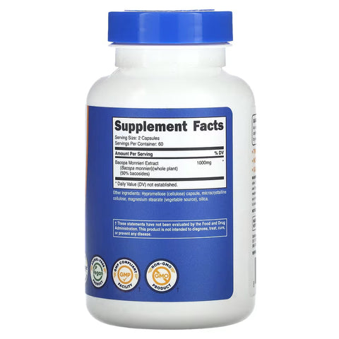 Nutricost Bacopa Monnieri 120 Capsules