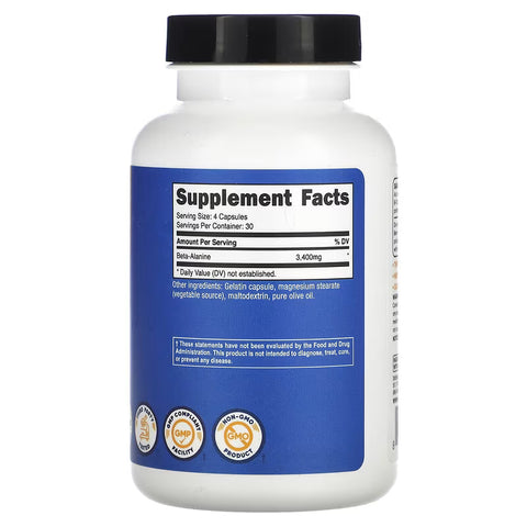 Nutricost Beta-Alanine 120 Capsules