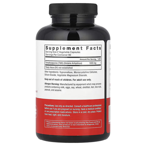 Force Factor TMG Trimethylglycine Betaine Liver Health 180 Caps