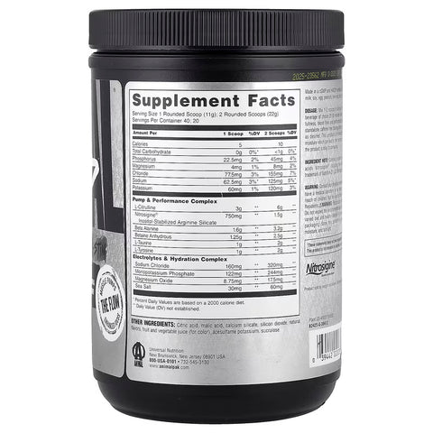 Universal Animal Pump PreWorkout Non-Stim Dragon Berry 440 g