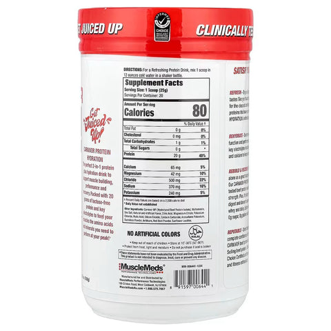 MuscleMeds, Carnivor Protein Hydration Tropical Punch 500 g