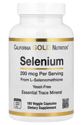 California Gold Nutrition Selenium Antioksidan 200 mcg 180 Veggie Caps