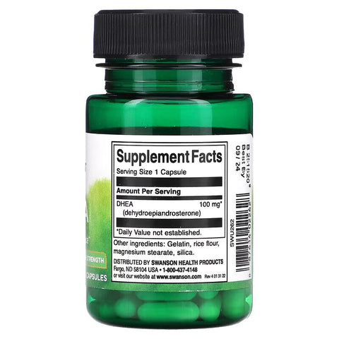Swanson Dhea, 100 mg 60 Capsul