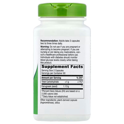 Nature's Way Fenugreek Seed 180 Vegan Caps