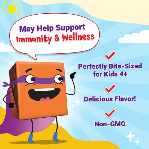 Force Factor Kids Super Chews Immunity Immune Health Apple Berry Burst 60 Soft Chews