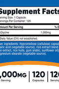 Nutricost L-Glycine 1,000 mg 120 Capsules