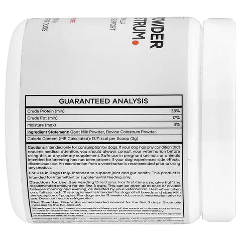 Codeage DNA Pet Goat Milk Powder and Colostrum For Dogs 90 g