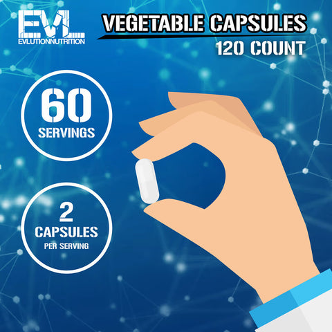 EVLution Nutrition Creatine Plus L-Arginine Arjinin 120 Veggie Capsules