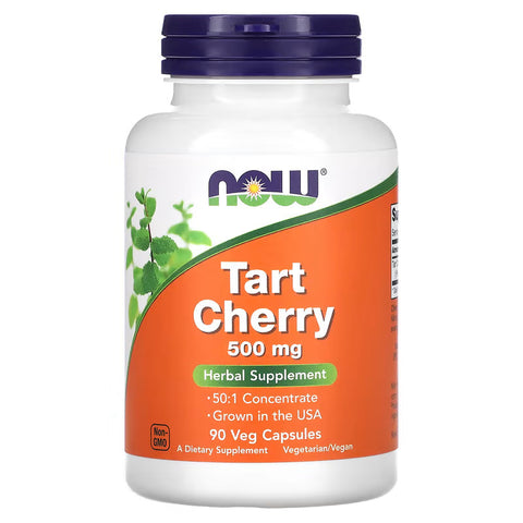 NOW Foods Tart Cherry Antioxidant support Joint health 500 mg 90 Veg Capsules