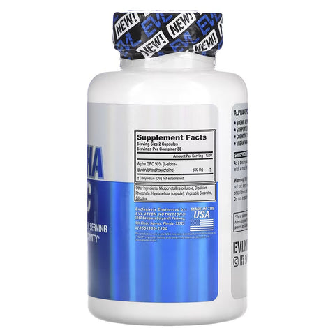 EVLution Nutrition Alpha GPC 60 Kapsül