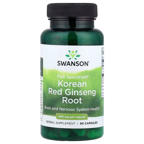 Swanson Full Spectrum Korean Red Ginseng Root 400 mg 90 Capsules