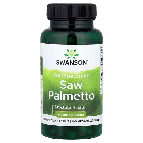 Swanson Full Saw Palmetto Prostate Health 540 mg 100 Vegan Caps